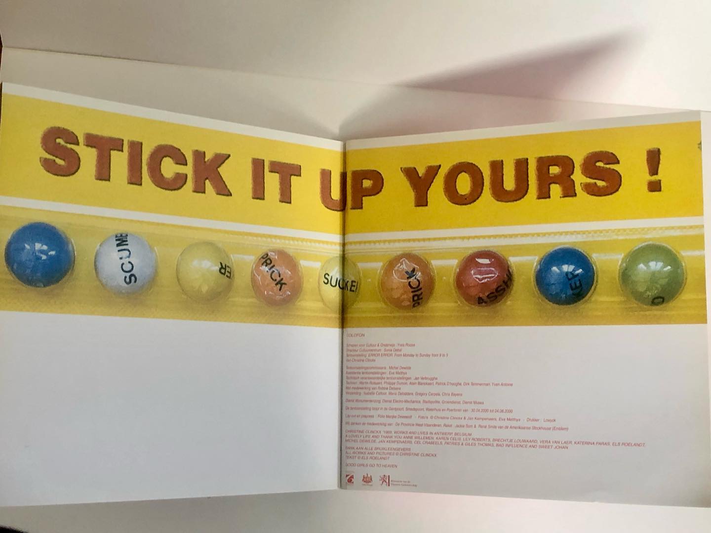Stick It Up Yours Boek